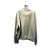Subtitled Womens Beige Quarter Zip Sweatshirt Casual Pullover Top Size XL NEW