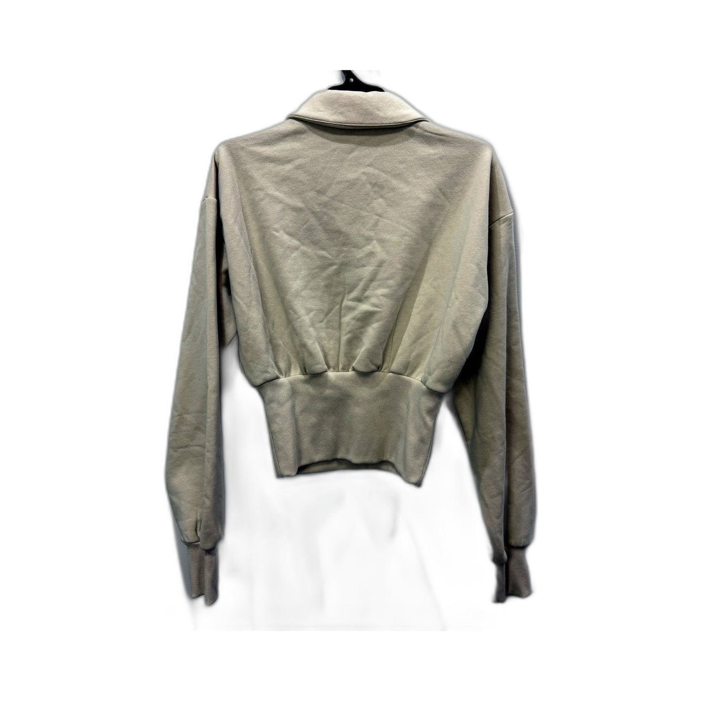 Subtitled Womens Beige Pullover Sweatshirt Casual Cotton Blend S Size NEW