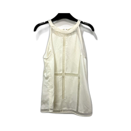 Cameo Womens Sleeveless Halter Neck Zipper Ivory Top for Size S