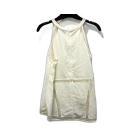 Cameo Womens Sleeveless Halter Neck Zipper Ivory Top for Size S