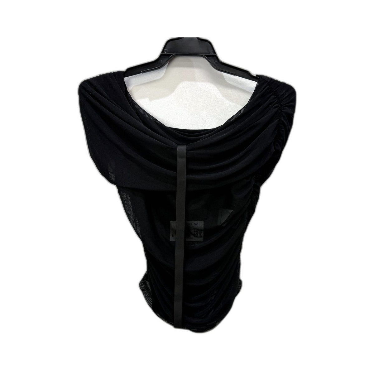 White Fox Womens Mesh Sleeveless Black Top in Size M NEW