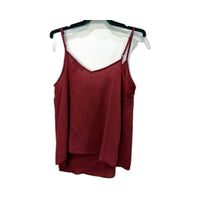 Atmosphere Womens Red Camisole with Spaghetti Straps and Cowl Neck, Size 12
