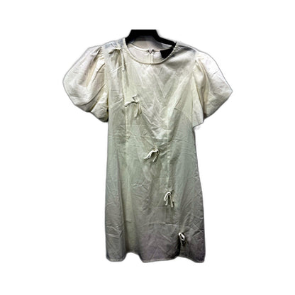Alice in the Eve Womens Zipped Bow Mini Dress White - Size L NEW