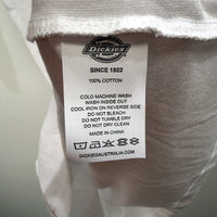 Dickies Mens Original White Cotton Casual Comfortable T-Shirt, Size M NEW