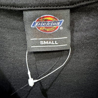 Dickies Mens Vintage Distressed 100% Cotton Black T-Shirt, Small Size