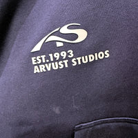 Arvust Studios Mens Navy Blue Pullover Hoodie in XL Size