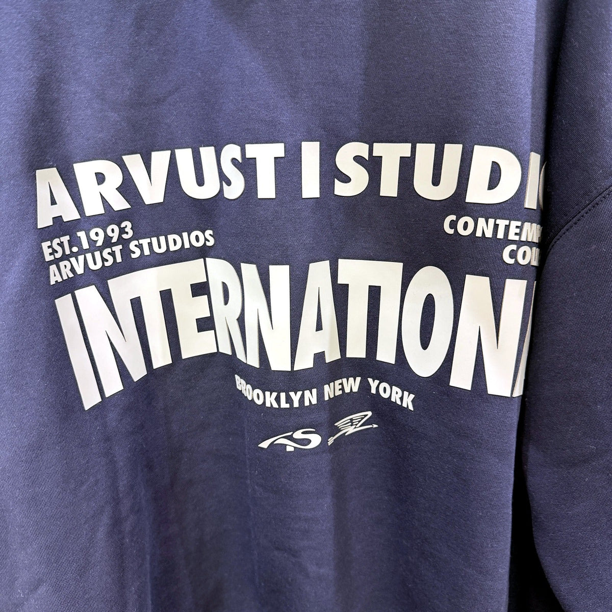 Arvust Studios Mens Navy Blue Pullover Hoodie in XL Size