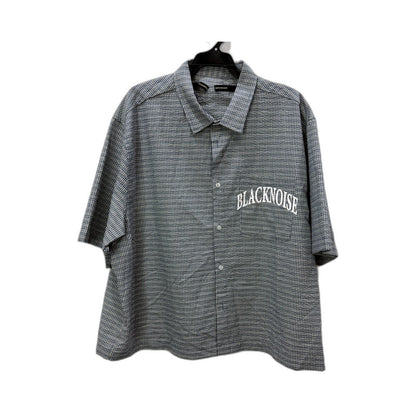 Blacknoise Mens Button-Down Shirt Plaid Checkered Black and White Size XL NEW