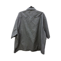 Blacknoise Mens Button-Down Shirt Plaid Checkered Black and White Size XL NEW