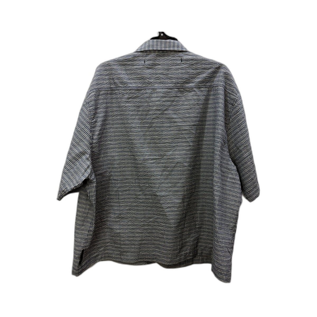 Blacknoise Mens Button-Down Shirt Plaid Checkered Black and White Size XL NEW
