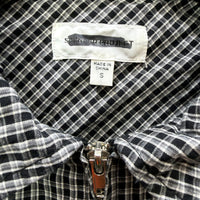 Spencer Project Mens Duel Zipped Cotton Shirt in Black and White, Size 5 NEW