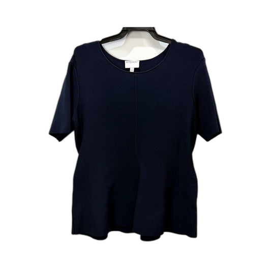 Witchery Womens Navy Pullover Sweatshirt Casual Knit Top Soft Comfortable Size S