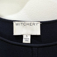 Witchery Womens Navy Pullover Sweatshirt Casual Knit Top Soft Comfortable Size S