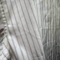 Subtitled Womens Button-Down Shirt White with Black Pinstripes Size M/L NEW