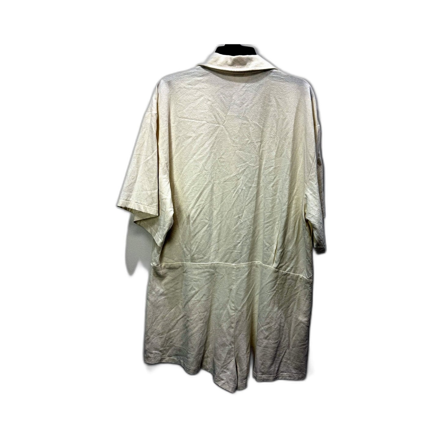 Subtitled Womens Linen Playsuit White Lightweight Casual One-Piece Size S NEW