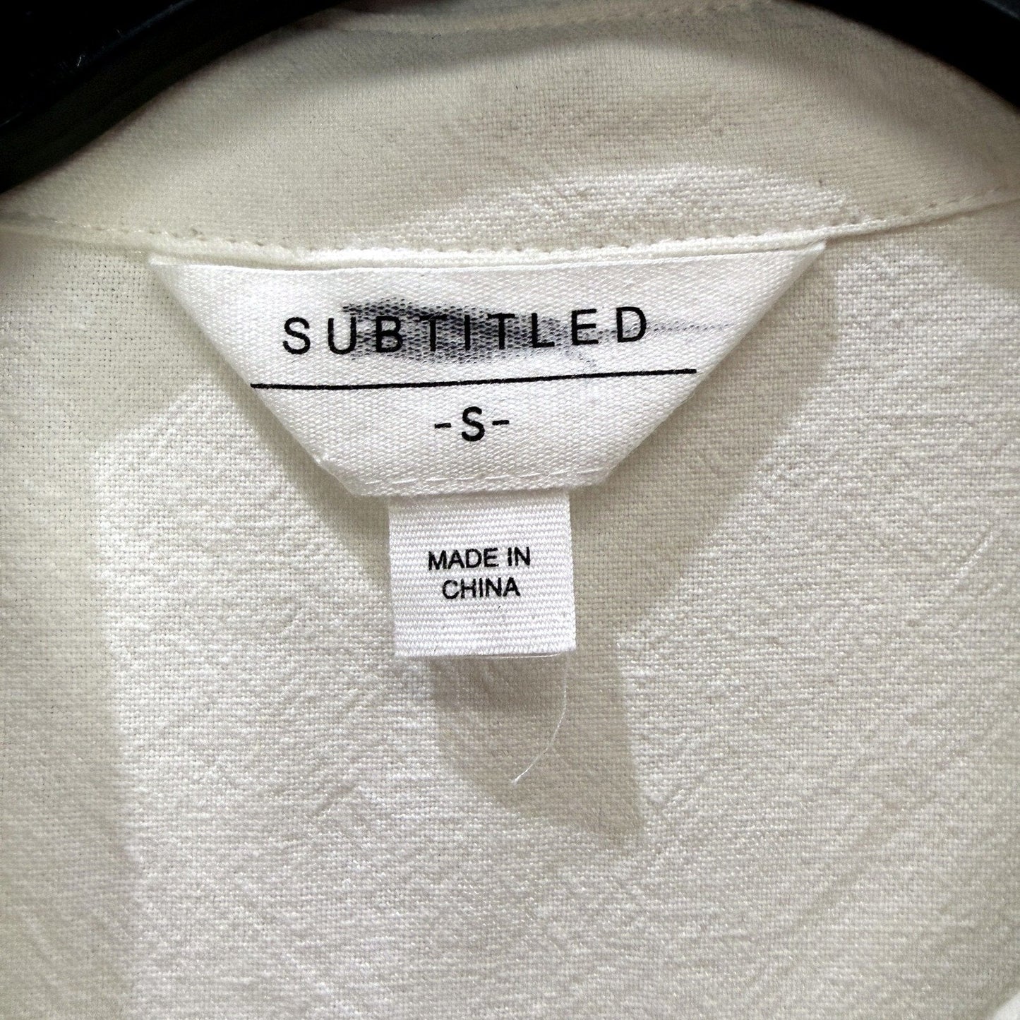 Subtitled Womens Linen Playsuit White Lightweight Casual One-Piece Size S NEW