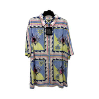It's Now Cool Womens Floral Print Button Down Leisure Shirt Harmony Size S NEW