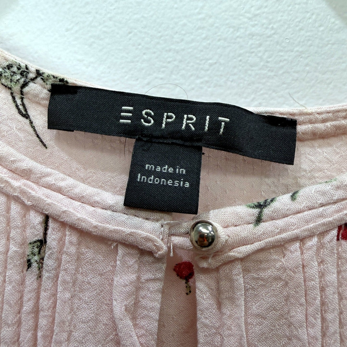 Esprit Womens Floral Print Blouse Casual Lightweight Multi Color Size 12