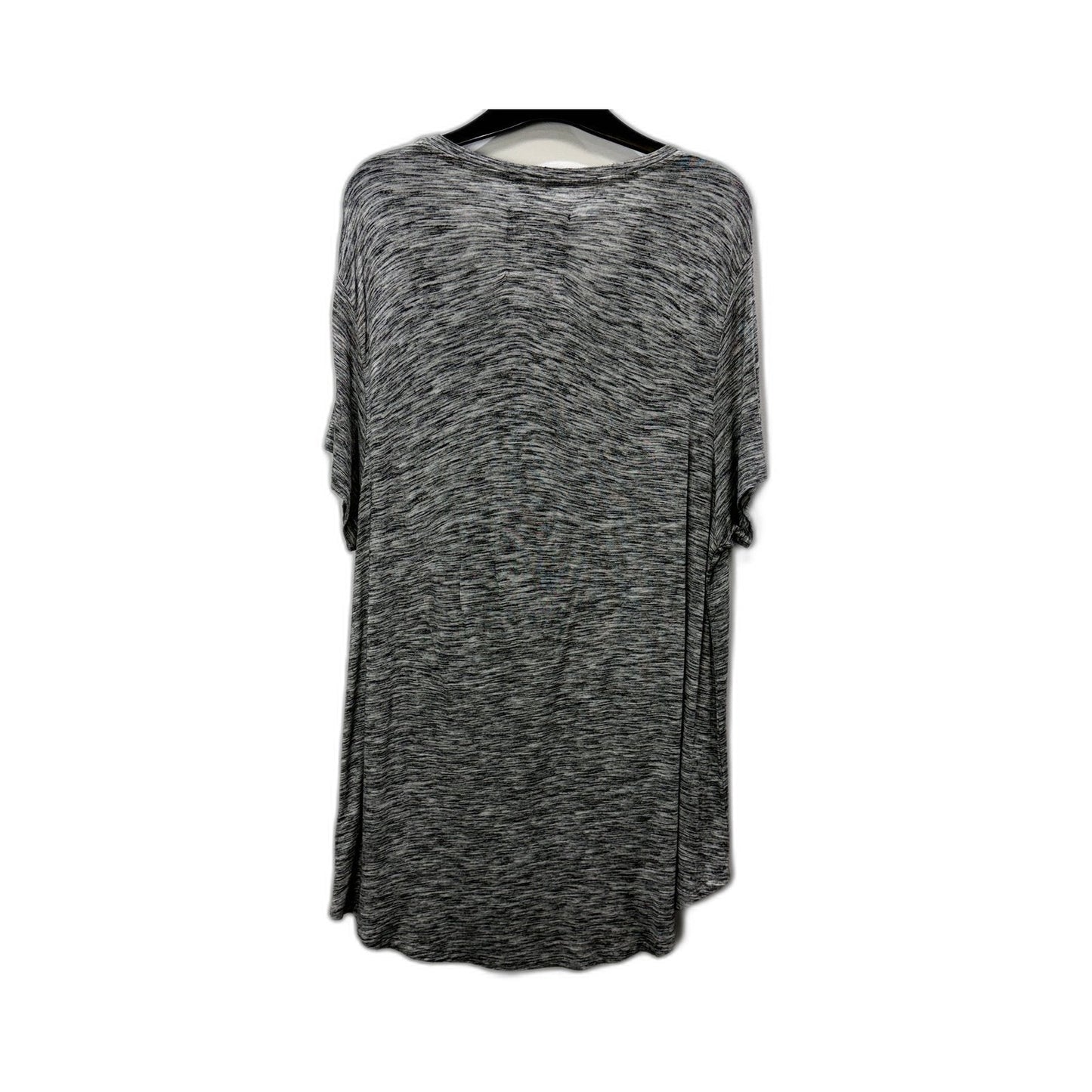 Decjuba Womens Oversized Gray Pullover Sweatshirt in Size Large