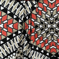 Noni B Womens Geometric Print Pullover Blouse Multi Color Size XL