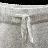 Subtitled Womens Casual Soft Lounge Sweatpants in White - Size S
