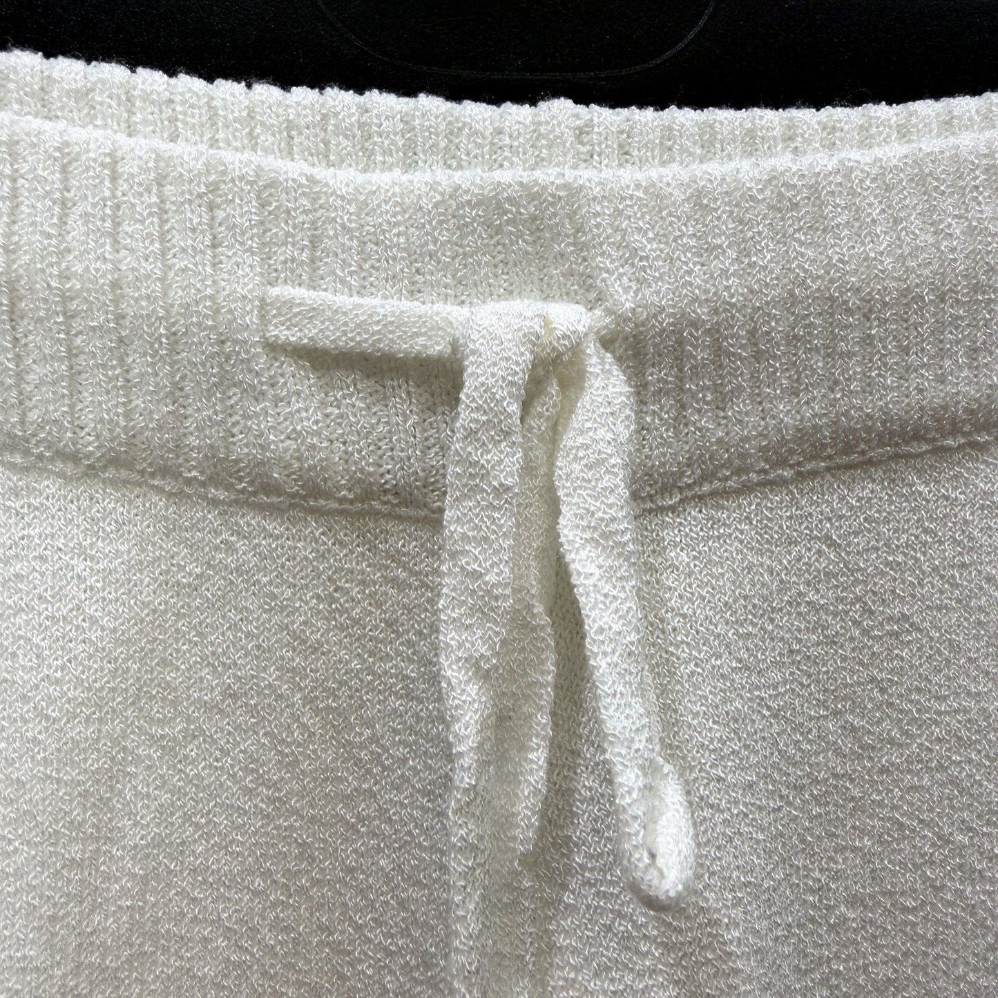 Subtitled Womens Casual Sweatpants Lounge Pants Acrylic Nylon White Size XL