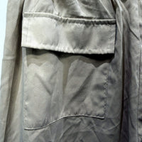 Subtitled Womens Beige Cargo Pants with Elastic Waist and Drawstring Size M NEW