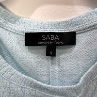SABA Womens Sleeveless Knotted Front Sky Blue Top - Petite Size S