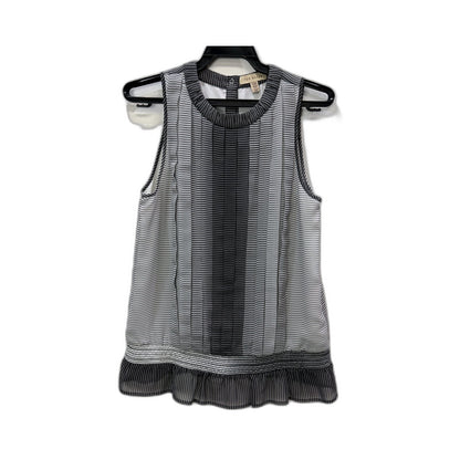Ted Baker Womens Sleeveless Striped Blouse in Black and White, Size 1