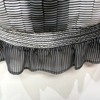 Ted Baker Womens Sleeveless Striped Blouse in Black and White, Size 1