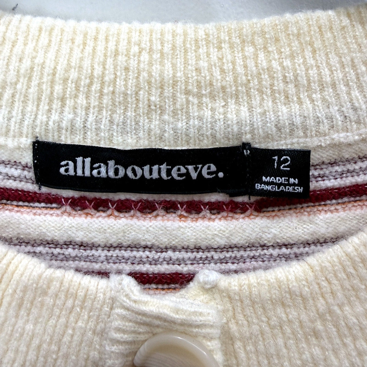 Allabouteve Womens Striped Cropped Cardigan Lightweight Casual Multi Color NEW