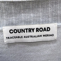 Country Road Womens Gray Pullover Sweater with Boat Neck, Size M