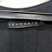 Showroom Womens Oversized Pullover Sweater Soft Cashmere Blend Black Size 1