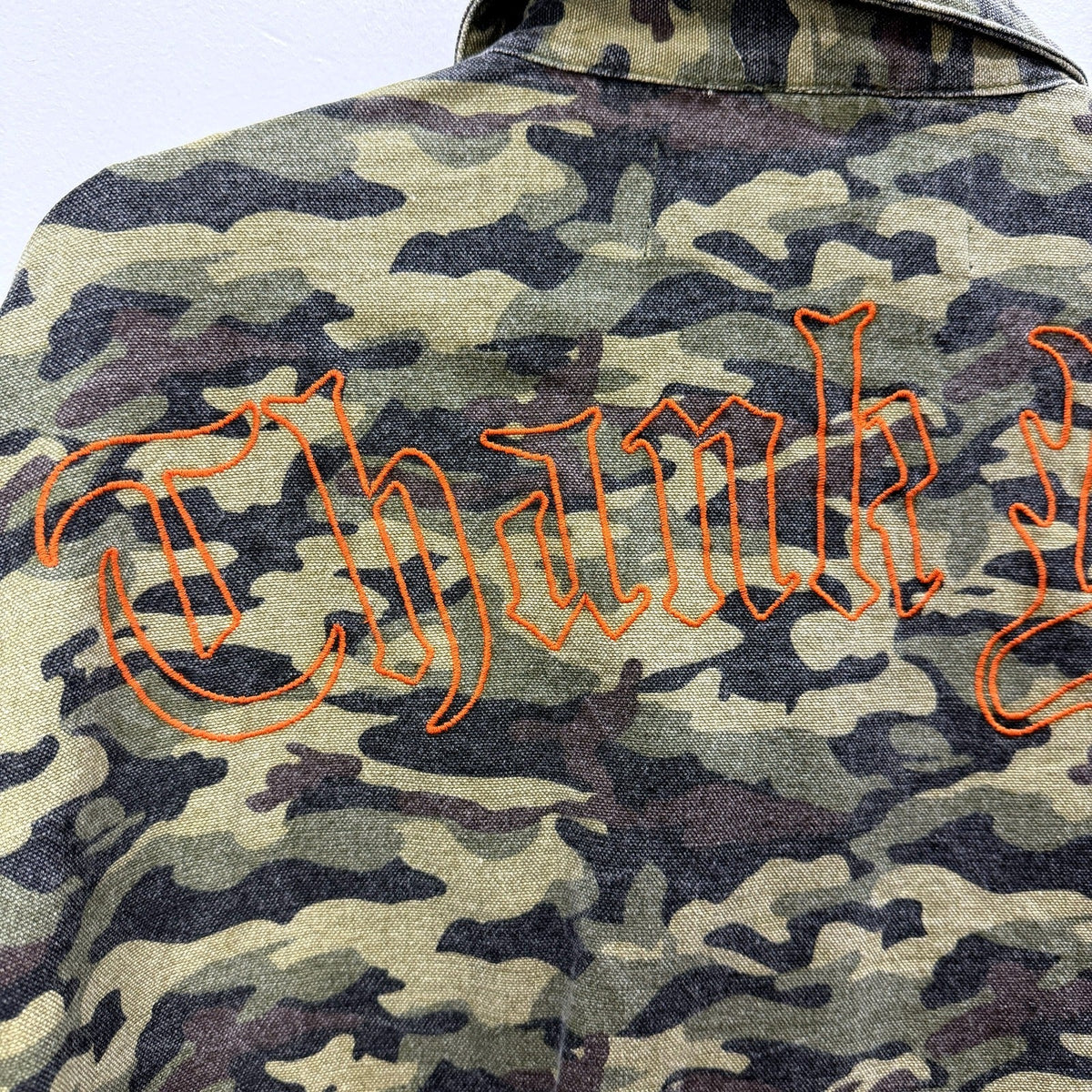 Abrand Mens Green Camouflage Military Fatigue Jacket, Medium Size NEW