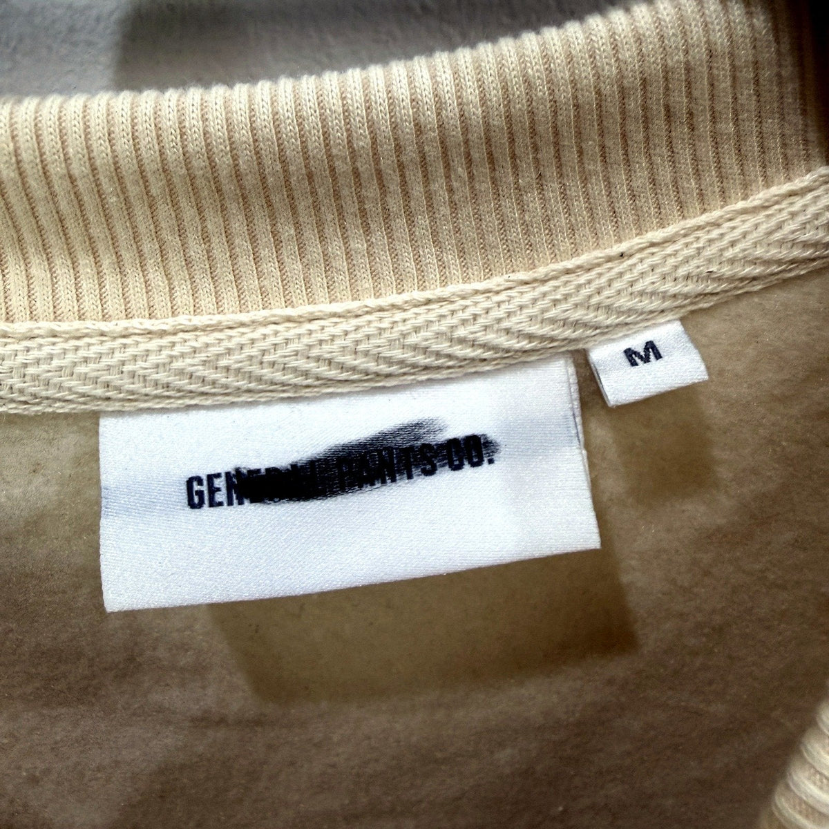 General Pants Co. Mens Pullover Sweatshirt Beige Comfortable Cotton Blend Size M