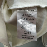 Alice in the Eve White Pullover Sweatshirt Womens for Sizes M NEW