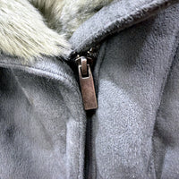 Fate Womens Faux Fur Vest - Soft, Warm Acrylic Green Small