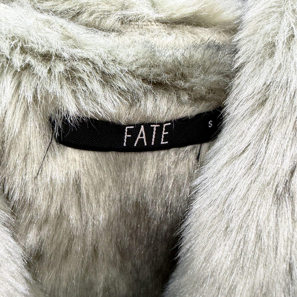 Fate Womens Faux Fur Vest - Soft, Warm Acrylic Green Small