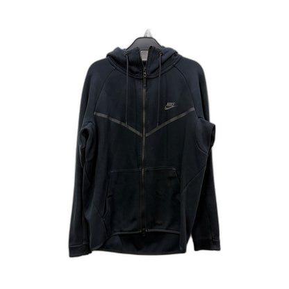 Nike Womens Zip Hooded Sweatshirt in Comfortable Cotton, Black Size M