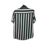 yd. Mens Striped Button-Down Shirt in Multi Color Size S