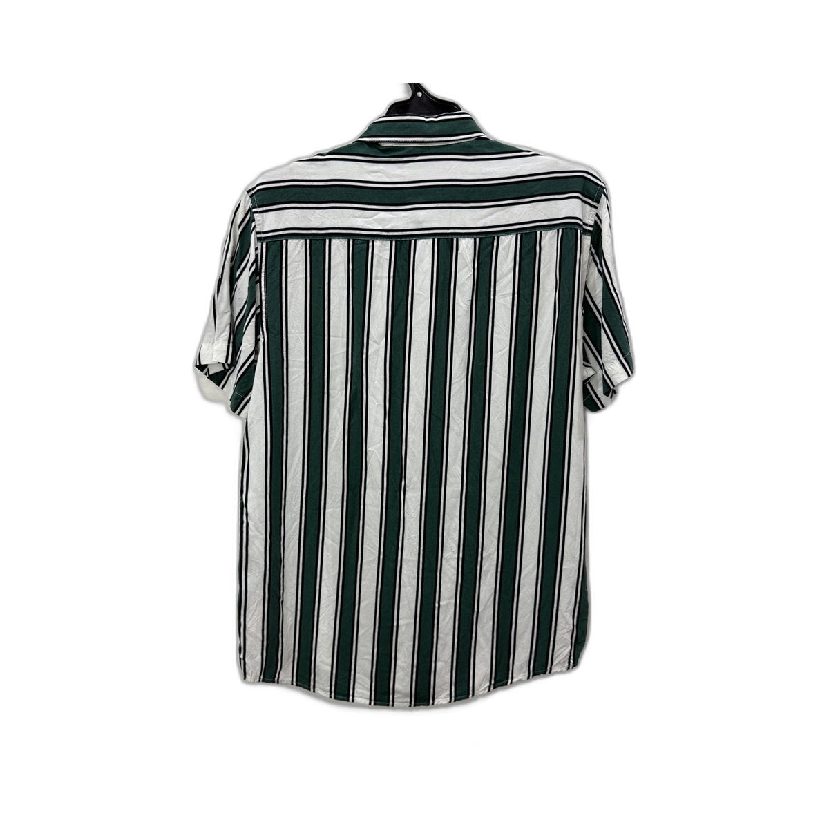 yd. Mens Striped Button-Down Shirt in Multi Color Size S