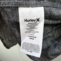 Hurley Mens Classic Fit Gray Button-Down Shirt, Size XXL NEW