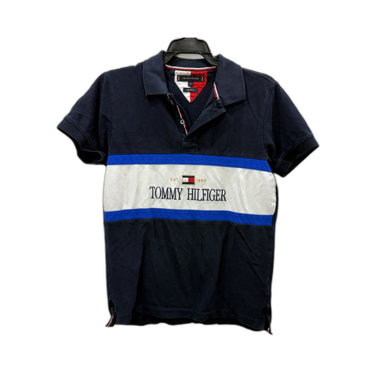 Tommy Hilfiger Mens Striped Polo Shirt Cotton Pique Comfortable Sz XS