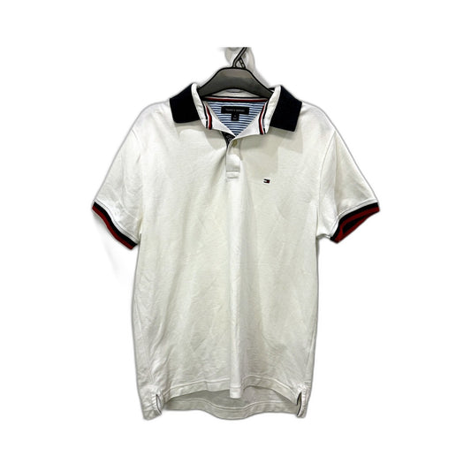 Tommy Hilfiger Mens Classic Polo Shirt Cotton Pique Comfortable White Size M