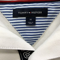 Tommy Hilfiger Mens Classic Polo Shirt Cotton Pique Comfortable White Size M