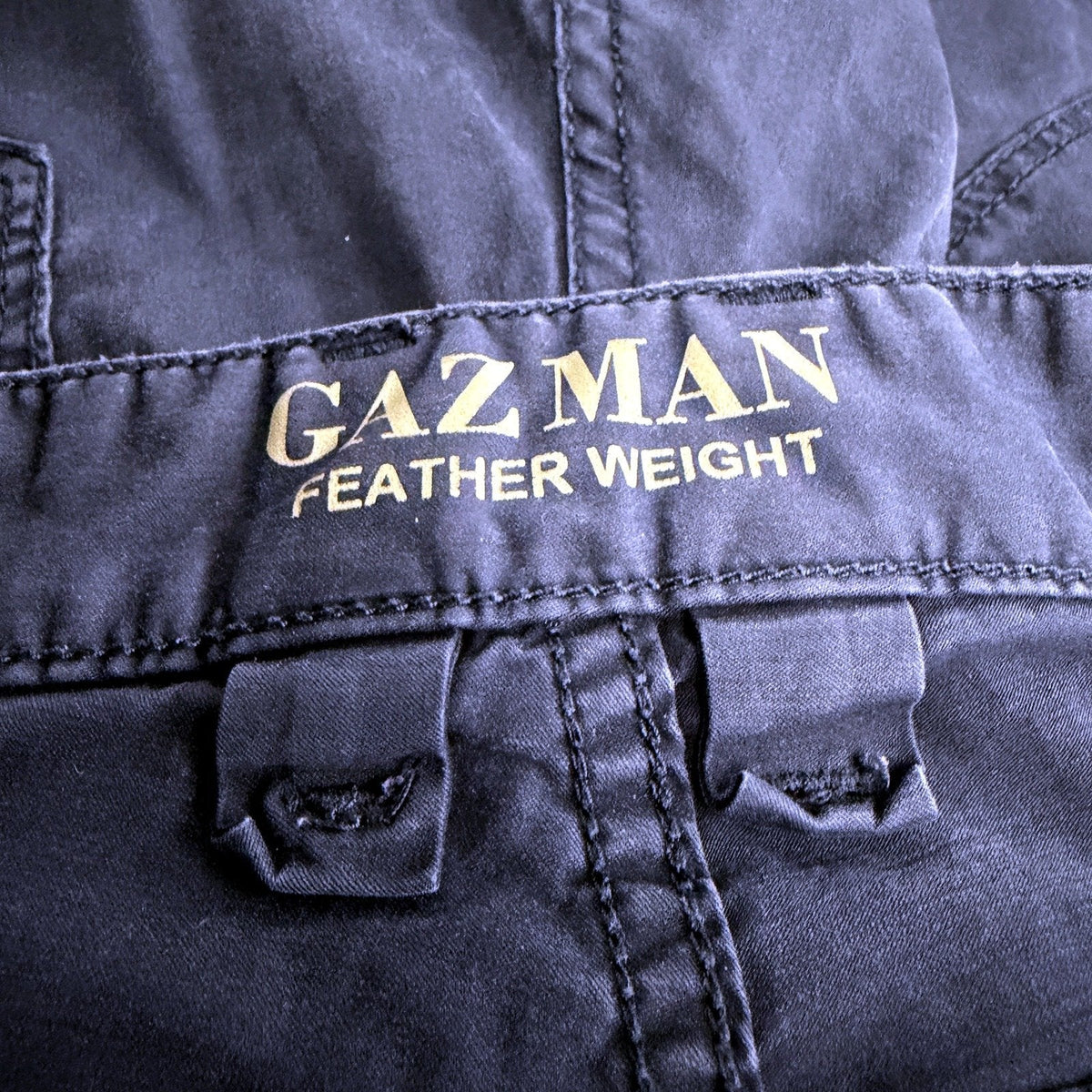 Gazman Mens Featherweight Cotton Navy Blue Jean Pants, Size 32