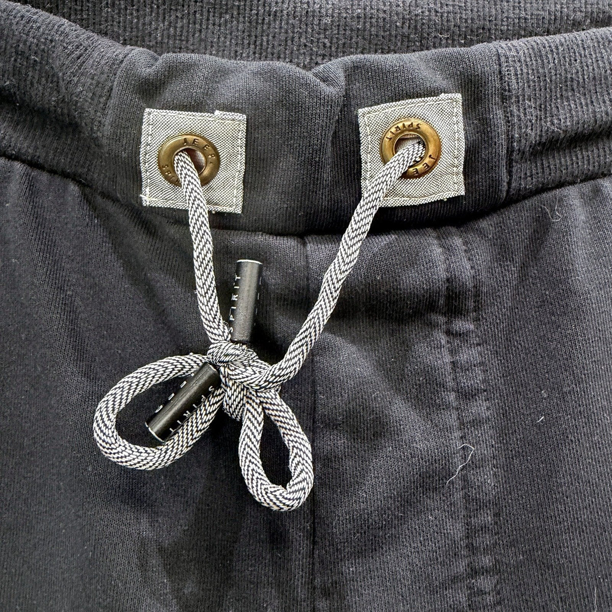 Jeep Womens Black Cotton Drawstring Sweatpants in Plus Size 3XL