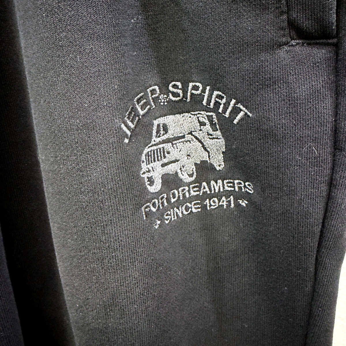 Jeep Womens Black Cotton Drawstring Sweatpants in Plus Size 3XL