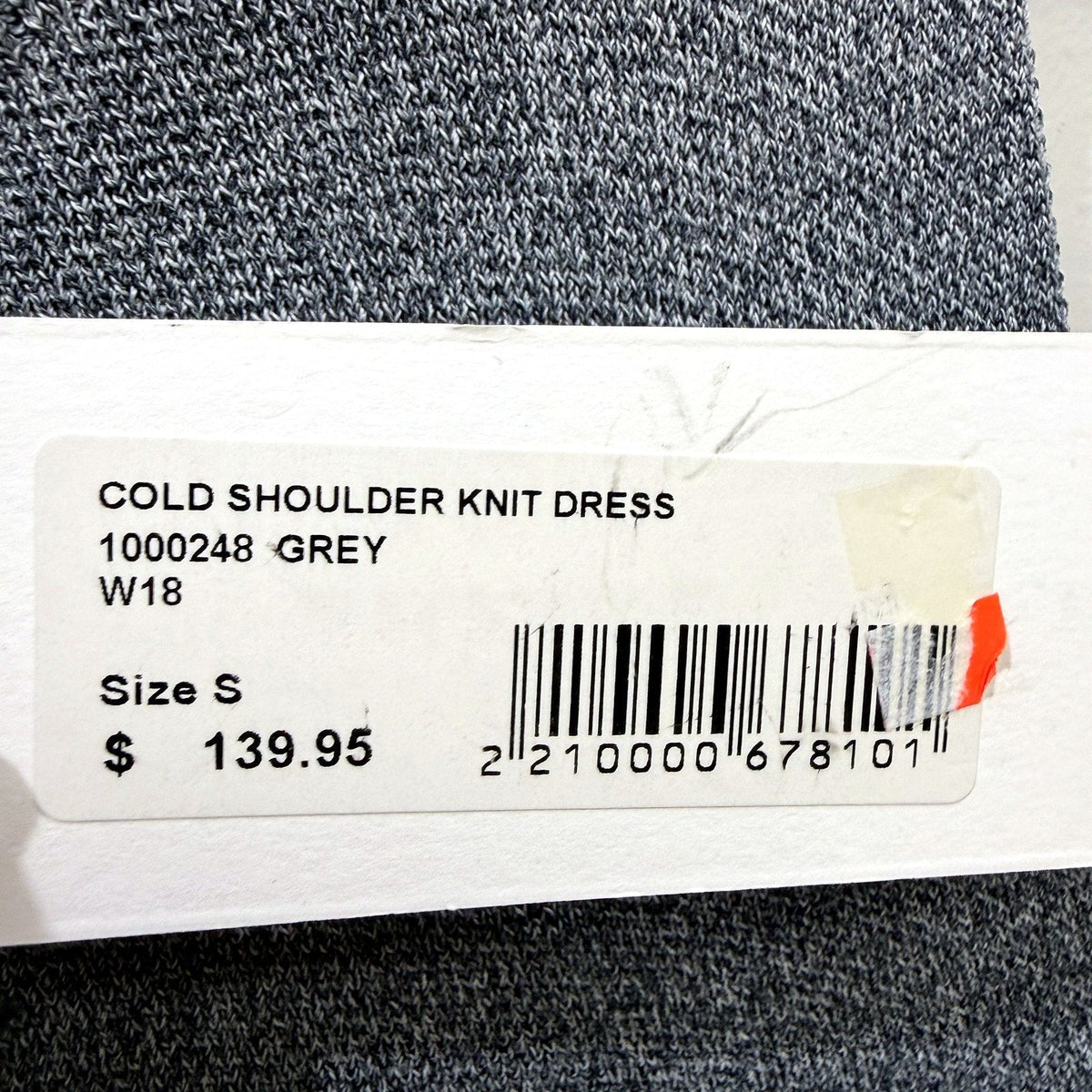 Sheike Womens Cold Shoulder Knit Sleeveless Midi Dress in Grey Size S NEW