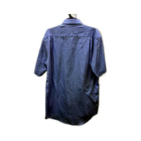 Van Heusen Mens Classic Relaxed Fit Button-Down Dress Shirt, Blue, Size 41